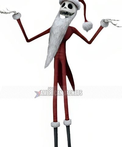 Jack Skellington Red Santa Costume Suit