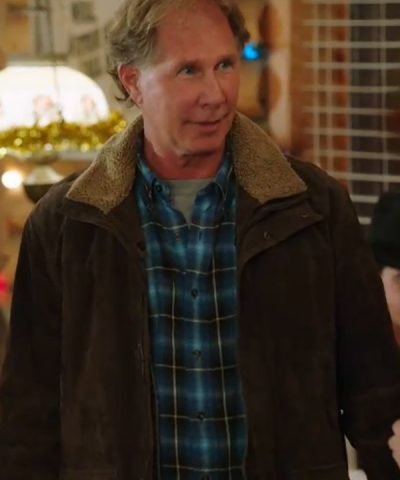 Parker Stevenson My Christmas Prince Brown Suede Jacket