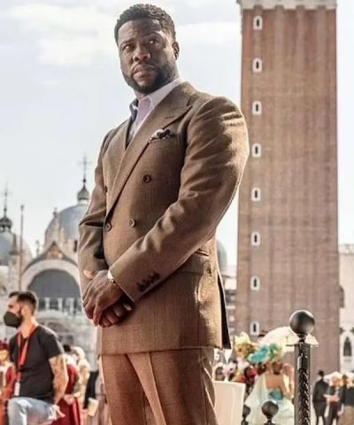 Cyrus Movie Lift 2024 Kevin Hart Brown Suit