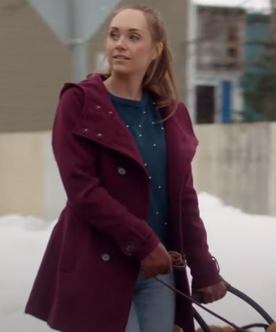 My Christmas Guide Amber Marshall Maroon Coat