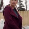 Peyton My Christmas Guide Movie 2023 Amber Marshall Wool Coat