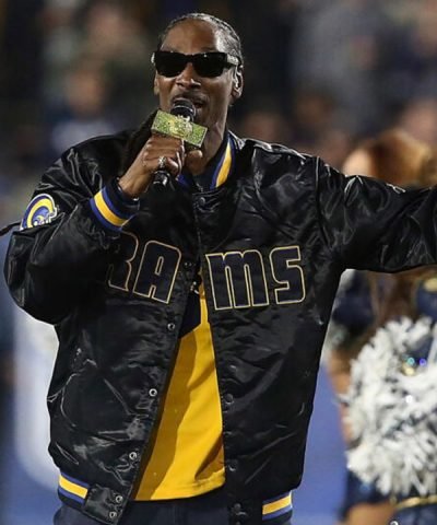 Los Angeles Rams Snoop Dogg Black Bomber Jacket