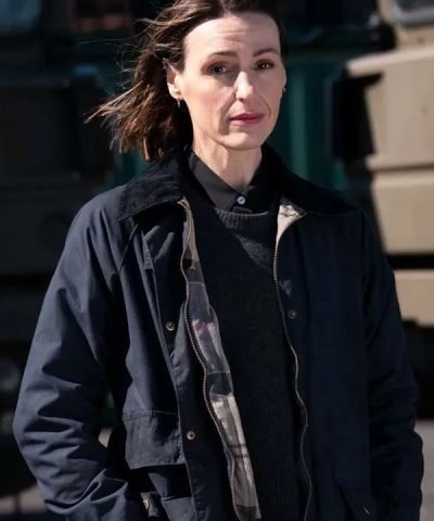 Suranne Jones Vigil 2023 Amy Silva Black Cotton Jacket