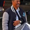 Beverly Hills Cop Axel F 2024 Axel Foley Black and Grey Varsity Jacket