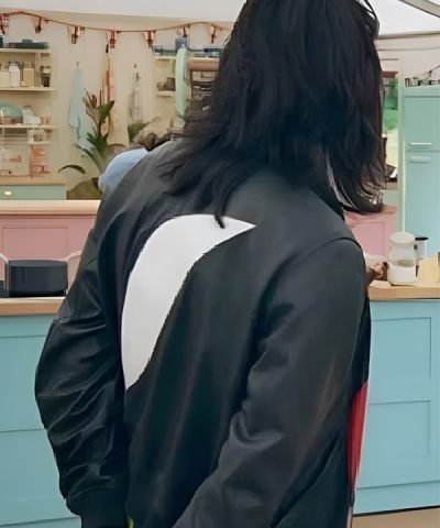 Noel Fielding The Great British Baking Show Black Leather Jacket