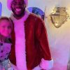 Holiday Twist Blake Leeper Red Shearling Coat