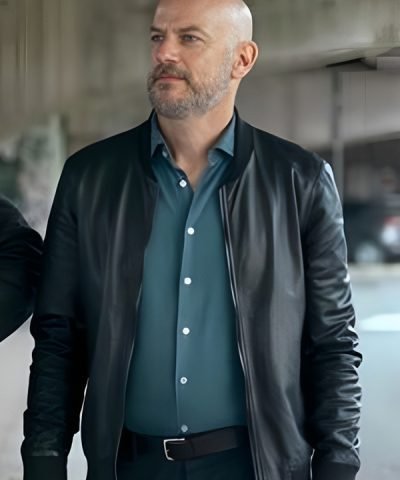 TV Series Suburræterna Amedeo Cinaglia Black Bomber Jacket