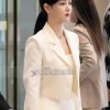 My Demon S01 Kim Yoo-jung Off White Cropped Blazer