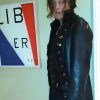 Elon Goth Black Leather Trench Coat