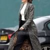 Fool Me Once 2024 Michelle Keegan Black Long Coat