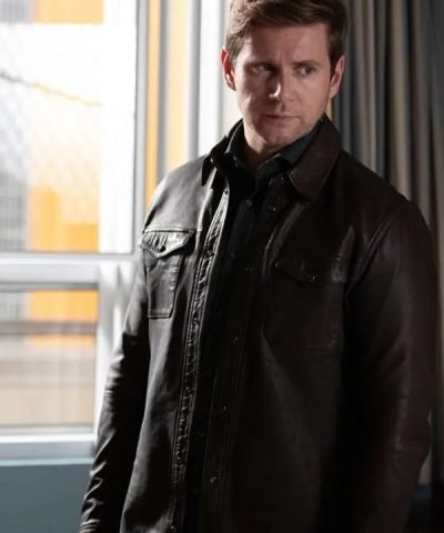 The Good Doctor S03 Allen Leech Brown Leather Jacket