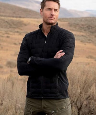 TV Series Tracker Justin Hartley Black Quilted Jacket