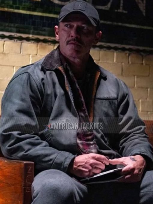 Luke Evans 5lbs of Pressure 2024 Adam Gray Cotton Jacket