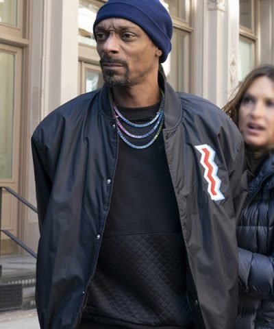 Law and Order SVU Snoop Dogg Black Bomber Jacket