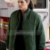 TV Series FBI Missy Peregrym Green Quilted Jacket