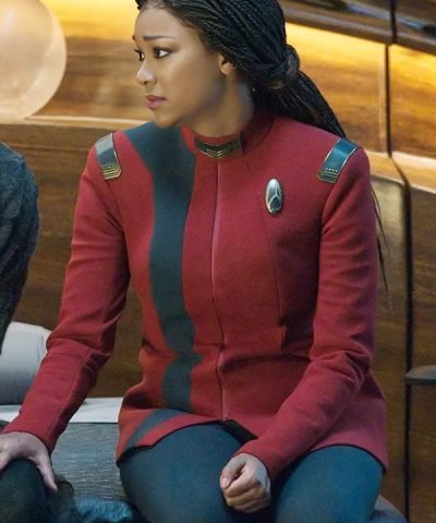 Star Trek Discovery S04 Sonequa Martin-Green Red Uniform Jacket