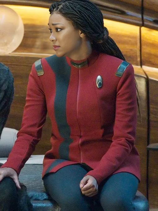 Star Trek Discovery S04 Sonequa Martin-Green Red Uniform Jacket