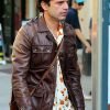 A Different Man Sebastian Stan Brown Leather Jacket