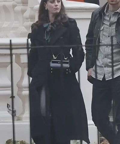 The Gentlemen 2024 Kaya Scodelario Black Coat