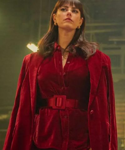 The Gentlemen 2024 Kaya Scodelario Red Blazer Coat