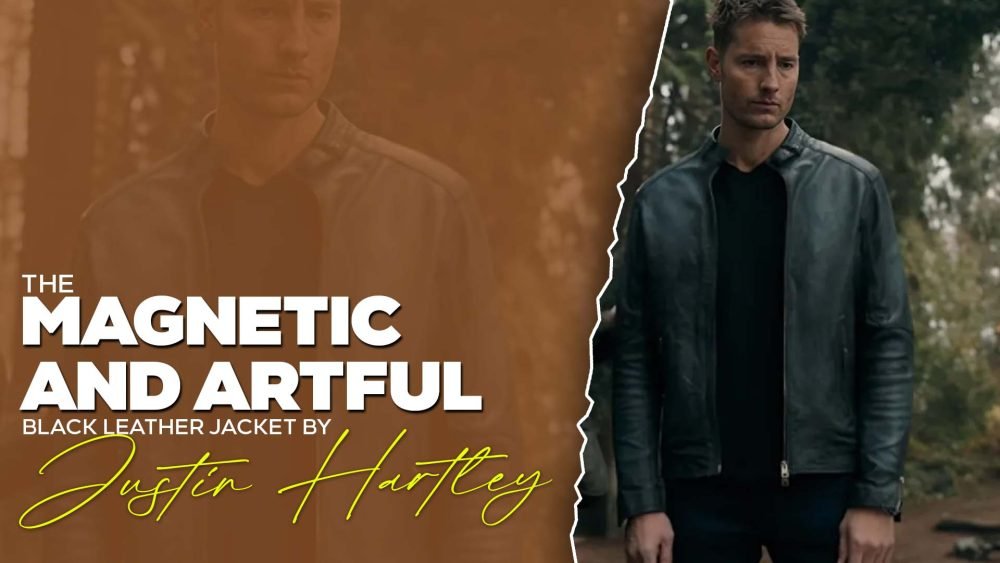 TV Series Tracker Justin Hartley Black Leather Jacket