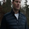 Tracker S01 Justin Hartley Black Puffer Jacket