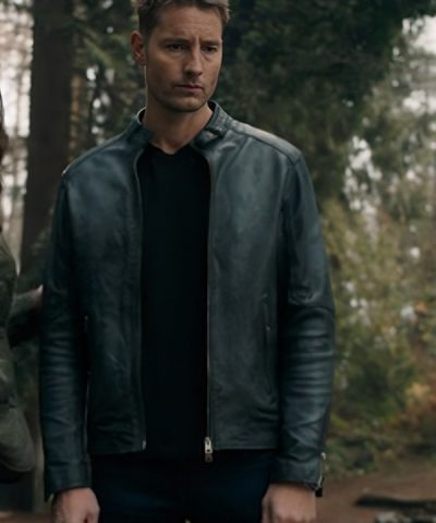 Tracker S01 Justin Hartley Black Leather Jacket