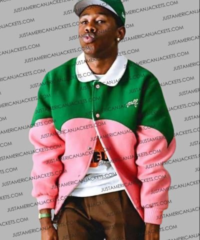 Tyler The Creator Green & Pink Golf Cowboy Jacket