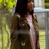 Berlin Station Keke Palmer Green Cotton Jacket