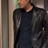 Berlin Station Hector DeJean Black Leather Blazer