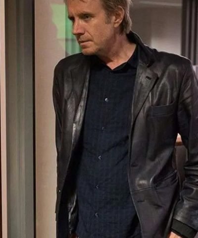 Berlin Station Hector DeJean Black Leather Blazer