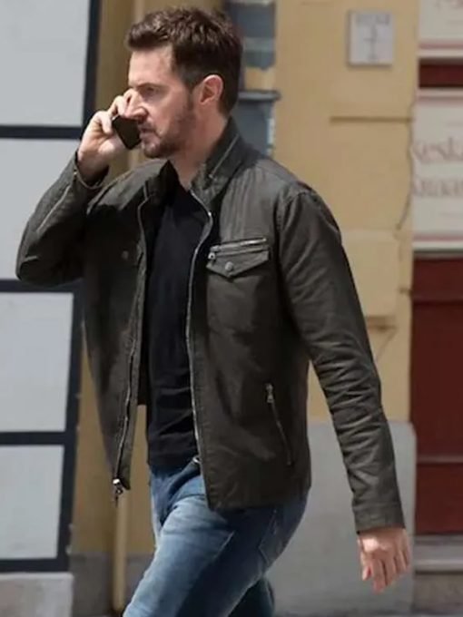 Richard Armitage TV Series Berlin Station Daniel Miller Black Jacket