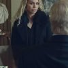 Scoop Billie Piper Black Shearling Coat