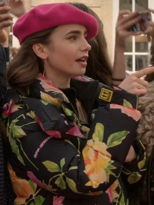 Emily in Paris Lily Collins Floral Jacket