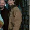 Florian David Fitz The Signal Sven Brown Bomber Jacket