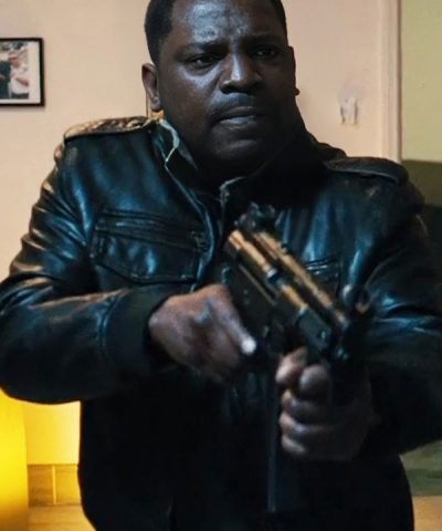 Mekhi Phifer Lights Out 2024 Leather Jacket