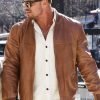 Ordinary Angels Alan Ritchson Brown Leather Jacket