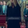 Billie Piper Scoop 2024 McAlister Black Wool Trench Coat