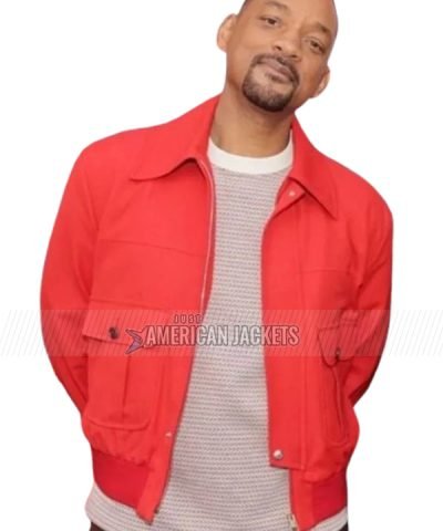 Mike Lowrey Bad Boys 4 Red Bomber Jacket