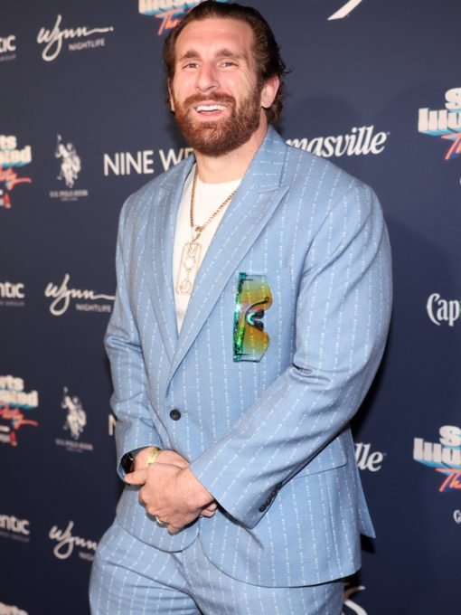 Mojo Rawley Sports illustrated 2024 Blue Suit