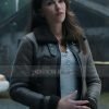 Tracker S01 Sofia Pernas Brown Shearling Leather Jacket