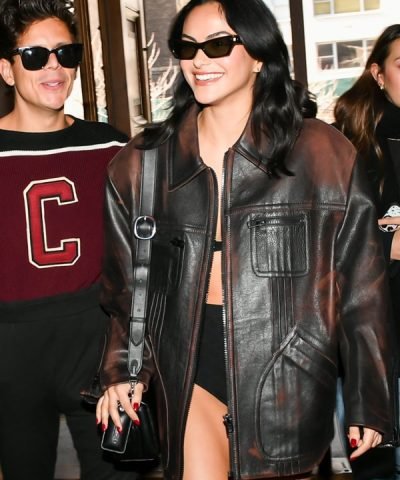 Camila Mendes New York Fashion Week Brown Jacket