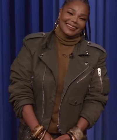 Janet Jackson The Tonight Show Starring Jimmy Fallon Green Jacket