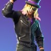 Fortnite Video Game Stage Slayer Black Leather Jacket