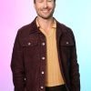 Glen Powell Movie Premier Hit Man 2024 Gary Johnson Brown Suede Leather Jacket