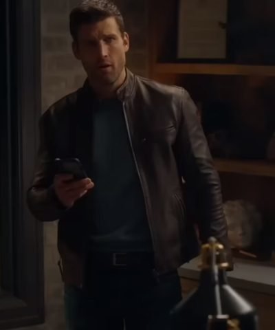 Parker Young The Image of You Brown Leather Jacket