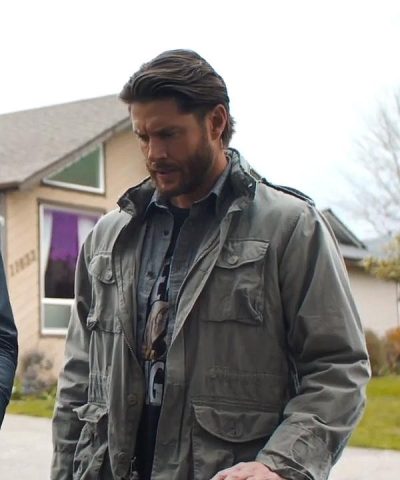 Tracker Jensen Ackles Green Cotton Jacket