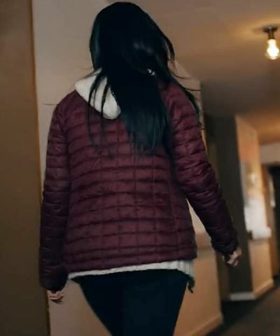 Jessica Lowndes A Stranger's Child 2024 Maroon Jacket