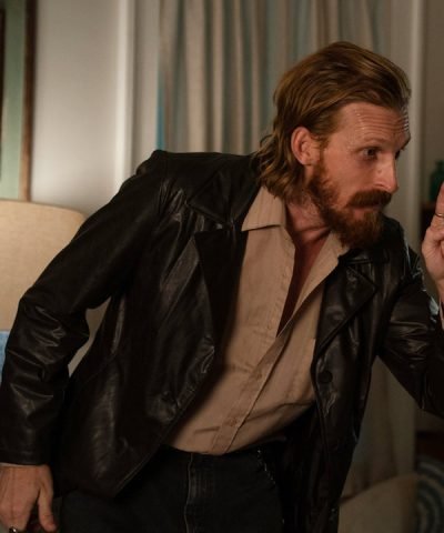 Movie Hit Man 2024 Austin Amelio Black Leather Jacket