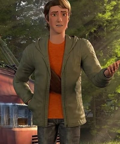 Animated Series Jurassic World Chaos Theory 2024 Ben Pincus Green Hooded Jacket